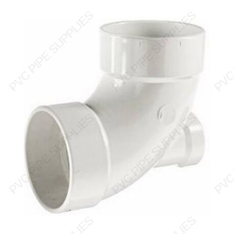 3" x 2" DWV 1/4 Bend w/ Heel H x H x H Fitting, D303-338 3" x 2" DWV 1/4 Bend w/ Heel H x H x H Fitting, D303-338