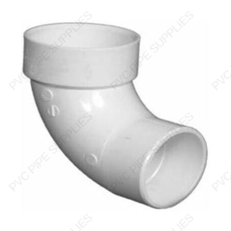 4" DWV 1/4 Bend HUB x SPG Straight Fitting, D302-040 4" DWV 1/4 Bend HUB x SPG Straight Fitting, D302-040