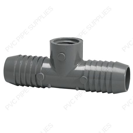 1" x 1" x 1/2" PVC Insert Tee 1" x 1" x 1/2" PVC Insert Tee