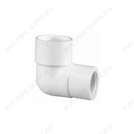 2" x 1 1/2" Schedule 40 PVC 90 Elbow Socket x Thread, 407-251 2" x 1 1/2" Schedule 40 PVC 90 Elbow Socket x Thread, 407-251