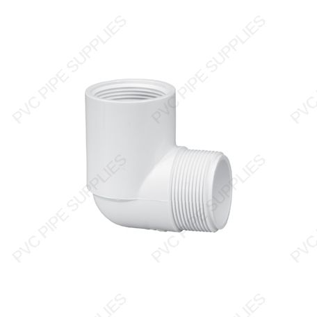 1 1/2" Schedule 40 PVC 90 Street Elbow MPT x FPT, 412-015