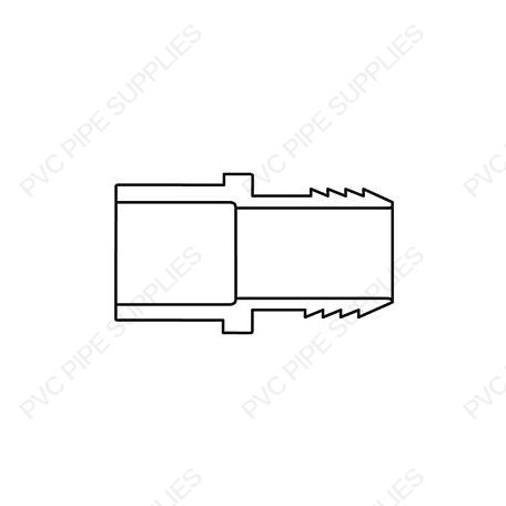 4" PVC Schedule 40 Insert Adaptor Insert x IPS Spigot, 460-040 4" PVC Schedule 40 Insert Adaptor Insert x IPS Spigot, 460-040