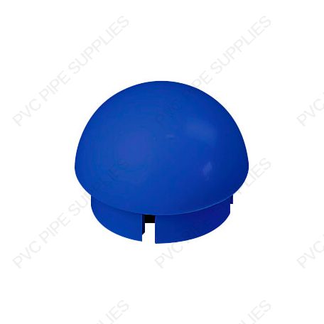 1 1/4" Blue Ball Cap Furniture Grade PVC Fitting