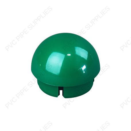 1 1/4" Green Ball Cap Furniture Grade PVC Fitting