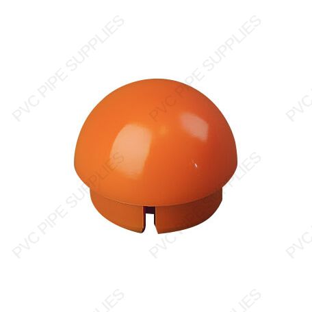 1 1/4" Orange Ball Cap Furniture Grade PVC Fitting