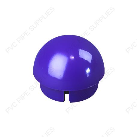 1 1/4" Purple Ball Cap Furniture Grade PVC Fitting