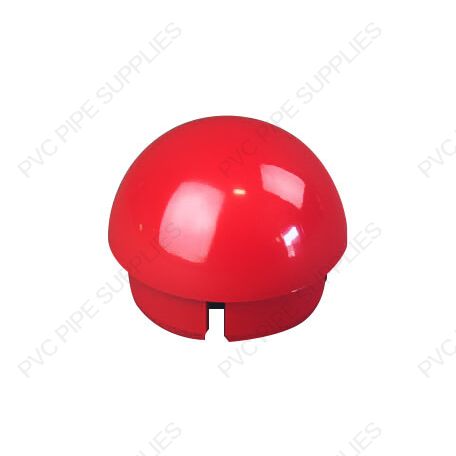 1 1/4" Red Ball Cap Furniture Grade PVC Fitting 1 1/4" Red Ball Cap Furniture Grade PVC Fitting