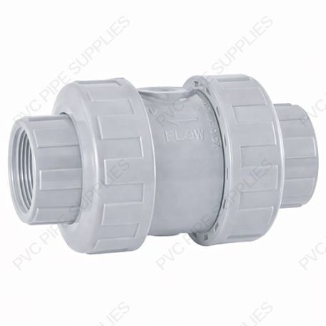 4" CPVC Ball Check Valve Gray Threaded - 27396