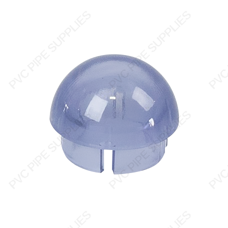 1 1/4" Clear Ball Cap Furniture Grade PVC Fitting