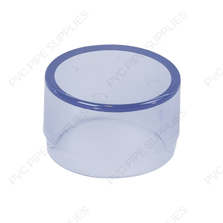 1 1/2" Clear End Cap Furniture Grade PVC Fitting 1 1/2" Clear End Cap Furniture Grade PVC Fitting