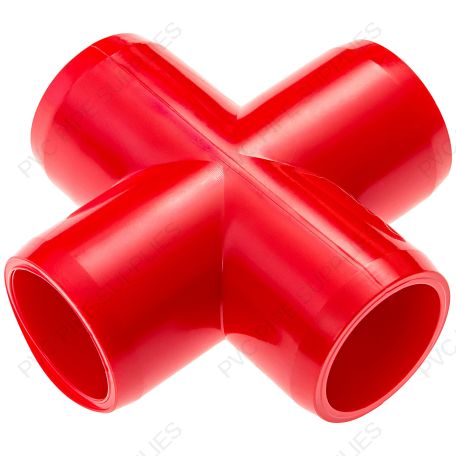 1 1/2" Red Cross Furniture Grade PVC Fitting 1 1/2" Red Cross Furniture Grade PVC Fitting