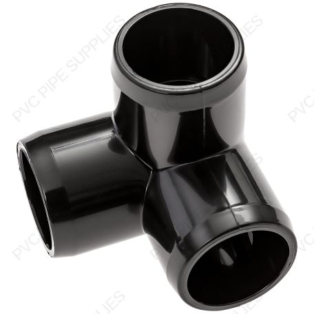 1/2" Black 3-Way Furniture Grade PVC Fitting