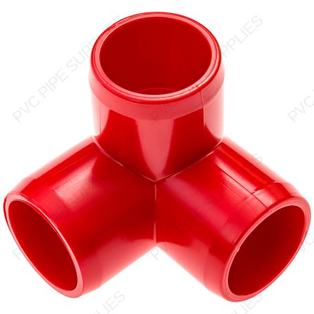1/2" Red 3-Way Furniture Grade PVC Fitting 1/2" Red 3-Way Furniture Grade PVC Fitting