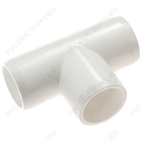 1/2" White Tee Furniture Grade PVC Fitting 1/2" White Tee Furniture Grade PVC Fitting