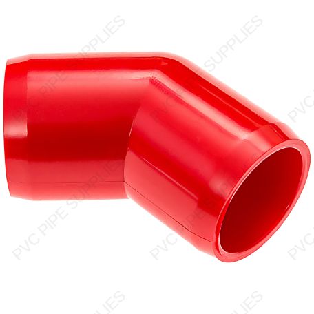 3/4" Red 45 Elbow Furniture Grade PVC Fitting 3/4" Red 45 Elbow Furniture Grade PVC Fitting
