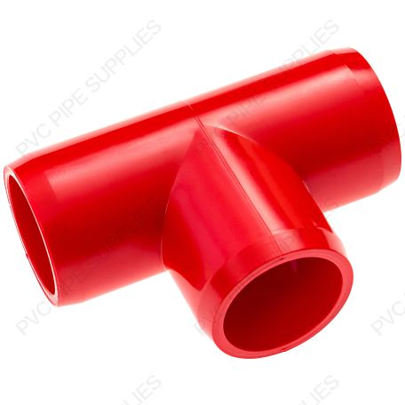 3/4" Red Tee Furniture Grade PVC Fitting 3/4" Red Tee Furniture Grade PVC Fitting