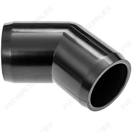 1" Black 45 Elbow Furniture Grade PVC Fitting