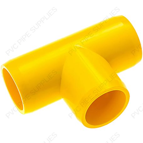 1" Yellow Tee Furniture Grade PVC Fitting