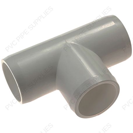 1 1/4" Gray Tee Furniture Grade PVC Fitting 1 1/4" Gray Tee Furniture Grade PVC Fitting
