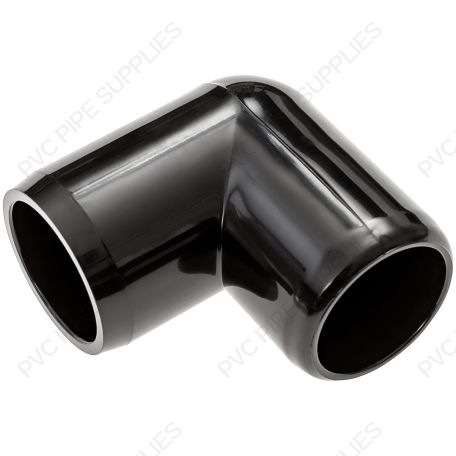 1 1/2" Black Elbow Furniture Grade PVC Fitting 1 1/2" Black Elbow Furniture Grade PVC Fitting