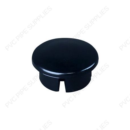 1 1/4" Black Dome Cap Furniture Grade PVC Fitting 1 1/4" Black Dome Cap Furniture Grade PVC Fitting