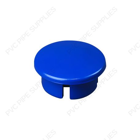 1/2" Blue Dome Cap Furniture Grade PVC Fitting 1/2" Blue Dome Cap Furniture Grade PVC Fitting
