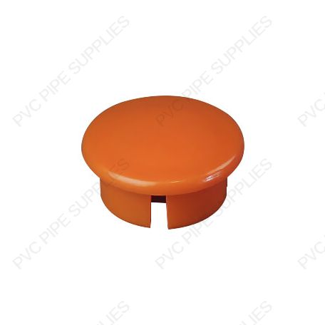 1" Orange Dome Cap Furniture Grade PVC Fitting 1" Orange Dome Cap Furniture Grade PVC Fitting