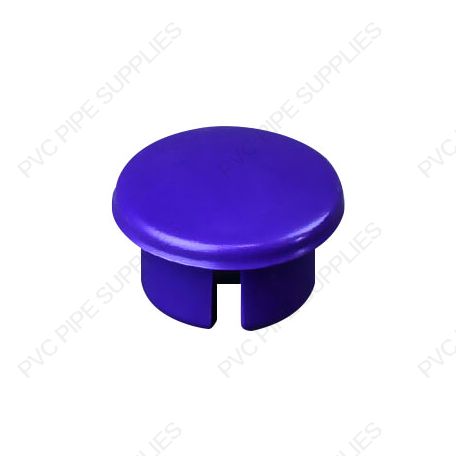 1/2" Purple Dome Cap Furniture Grade PVC Fitting 1/2" Purple Dome Cap Furniture Grade PVC Fitting