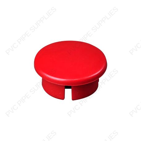 1 1/4" Red Dome Cap Furniture Grade PVC Fitting 1 1/4" Red Dome Cap Furniture Grade PVC Fitting