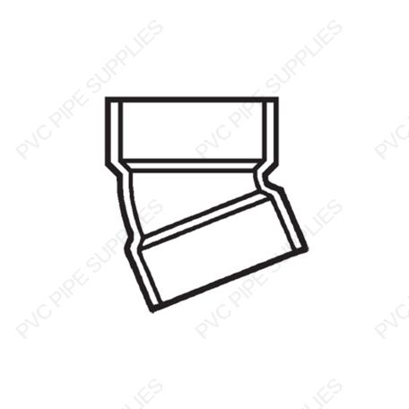 1 1/2" DWV 1/16 Bend Hub x Hub Fitting, D324-015