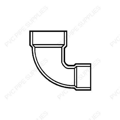 4" x 3" DWV Closet Bend Reducing Hub x Hub Fitting, D329-422 4" x 3" DWV Closet Bend Reducing Hub x Hub Fitting, D329-422