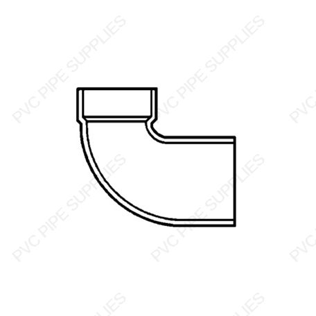 3" x 4" DWV Closet Bend Reducing Hub x Hub Fitting, D330-341 3" x 4" DWV Closet Bend Reducing Hub x Hub Fitting, D330-341