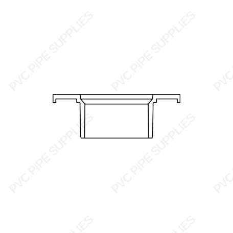 4" x 3" Closet Flang Hub DWV Fitting, D800-422