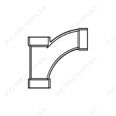 3" x 2" Comb Y & 1/8" DWV Fitting, D502-338 3" x 2" Comb Y & 1/8" DWV Fitting, D502-338