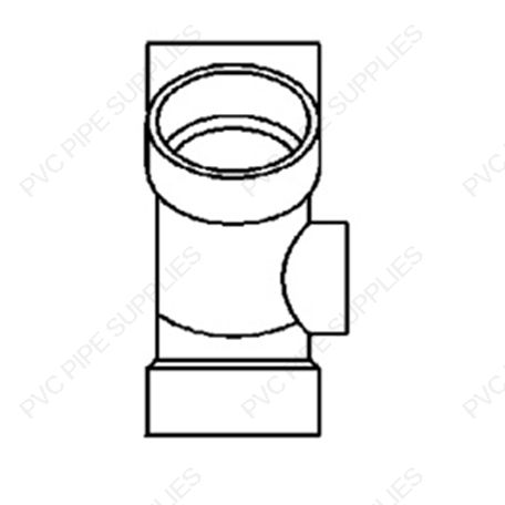 4" Cottage Wye W2Rh Inlet DWV Fitting, D626-040 4" Cottage Wye W2Rh Inlet DWV Fitting, D626-040