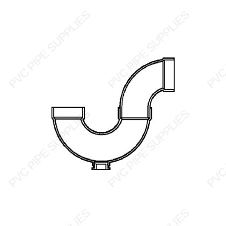 2" P Trap w/ Cleanout DWV Fitting, D707-020 2" P Trap w/ Cleanout DWV Fitting, D707-020