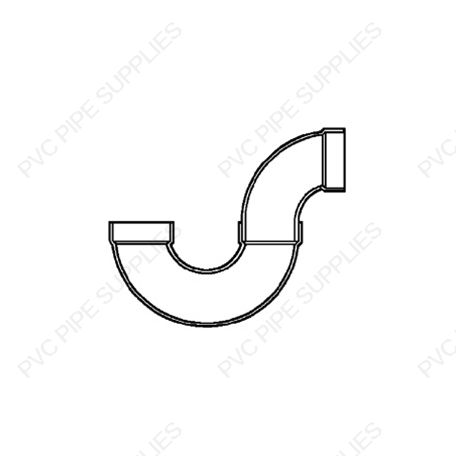 3" P Trap H x H DWV Fitting, D706-030 3" P Trap H x H DWV Fitting, D706-030