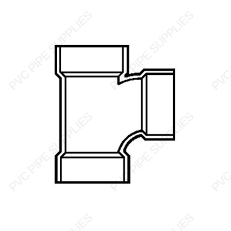 8" San Tee DWV Fitting, D400-080 8" San Tee DWV Fitting, D400-080