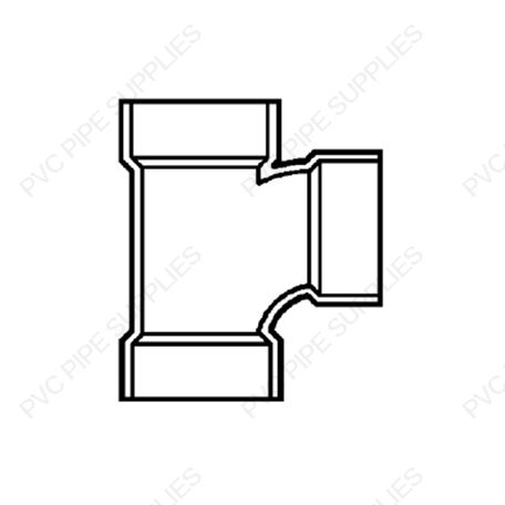 2" x 1 1/2" San Tee DWV Fitting, D401-241 2" x 1 1/2" San Tee DWV Fitting, D401-241