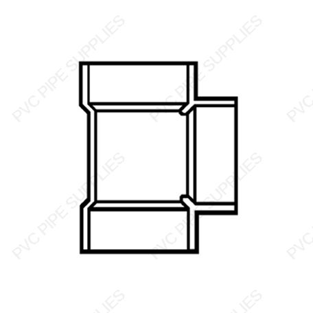 8" Vent Tee Hub DWV Fitting, D441-080 8" Vent Tee Hub DWV Fitting, D441-080