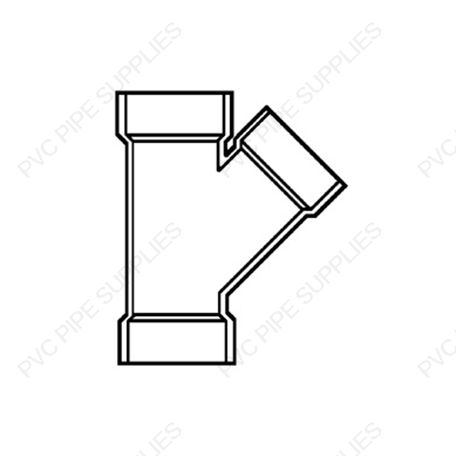 1 1/2" Wye H x H DWV Fitting, D600-015
