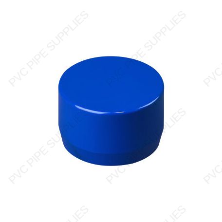 1 1/4" Blue End Cap Furniture Grade PVC Fitting 1 1/4" Blue End Cap Furniture Grade PVC Fitting