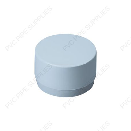 1 1/2" Gray End Cap Furniture Grade PVC Fitting