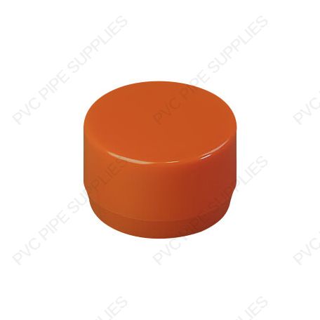 2" Orange End Cap Furniture Grade PVC Fitting 2" Orange End Cap Furniture Grade PVC Fitting