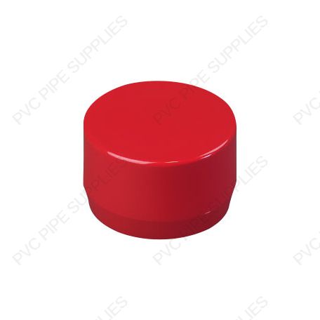 1/2" Red End Cap Furniture Grade PVC Fitting 1/2" Red End Cap Furniture Grade PVC Fitting