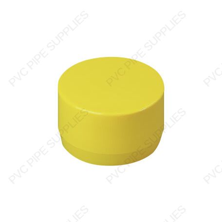 2" Yellow End Cap Furniture Grade PVC Fitting 2" Yellow End Cap Furniture Grade PVC Fitting
