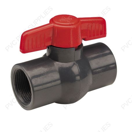 3/4" PVC Compact Ball Valve Gray Threaded, 1007GT