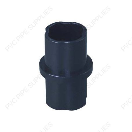 1 1/4" Black Internal Coupling Sch 40 Furniture Grade PVC Fitting 1 1/4" Black Internal Coupling Sch 40 Furniture Grade PVC Fitting