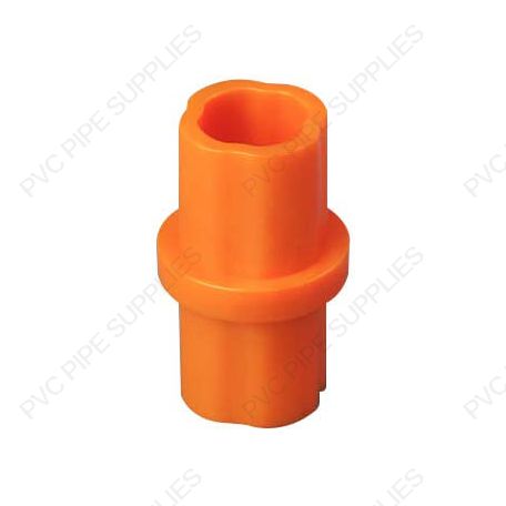 1 1/4" Orange Internal Coupling Sch 40 Furniture Grade PVC Fitting 1 1/4" Orange Internal Coupling Sch 40 Furniture Grade PVC Fitting