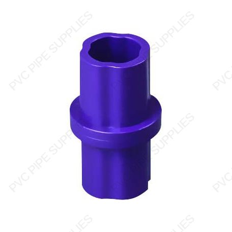 1 1/4" Purple Internal Coupling Sch 40 Furniture Grade PVC Fitting 1 1/4" Purple Internal Coupling Sch 40 Furniture Grade PVC Fitting